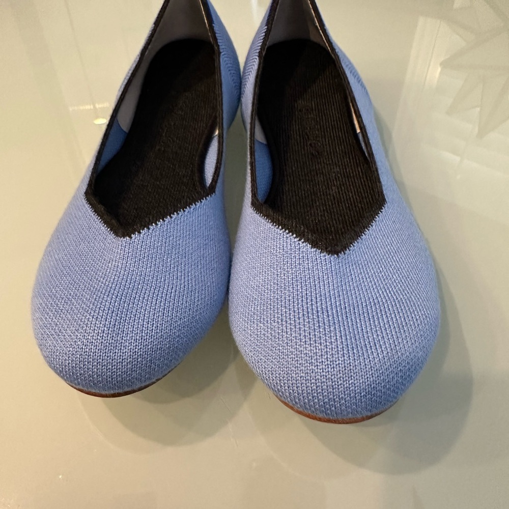Rothy’s Icy Blue flats size 8.5